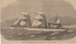 The New Steam-ship Othello for the Suez Canal Route to India